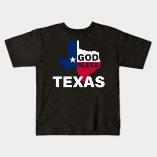 God bless Texas Kids T-Shirt